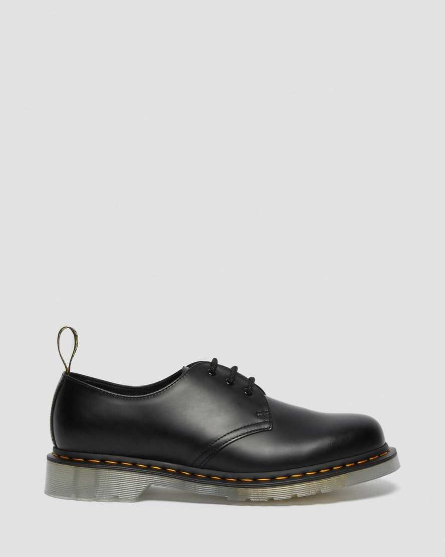 svarta dr martens 1461 iced smooth oxfordskor för dam