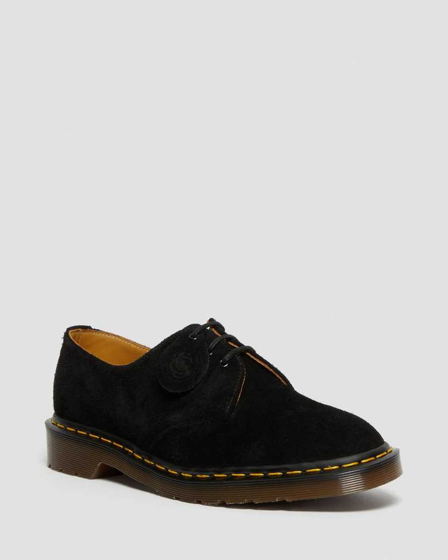 svarta dr martens 1461 made in england oxfordskor för kvinnor