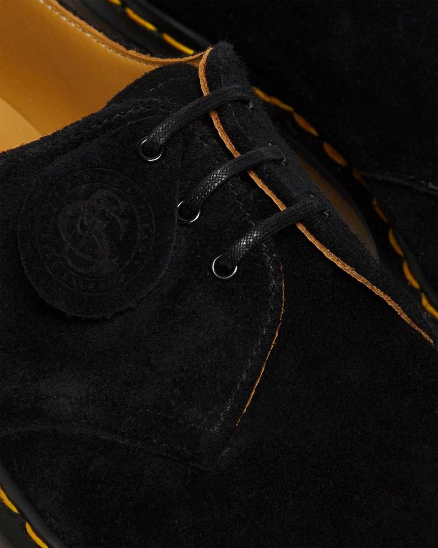 svarta dr martens 1461 made in england oxfordskor för kvinnor