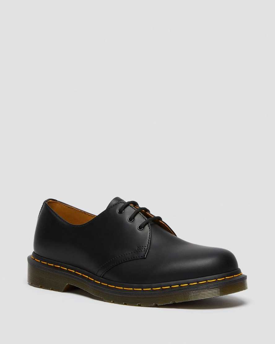 svarta dr martens 1461 smooth oxfordskor för dam