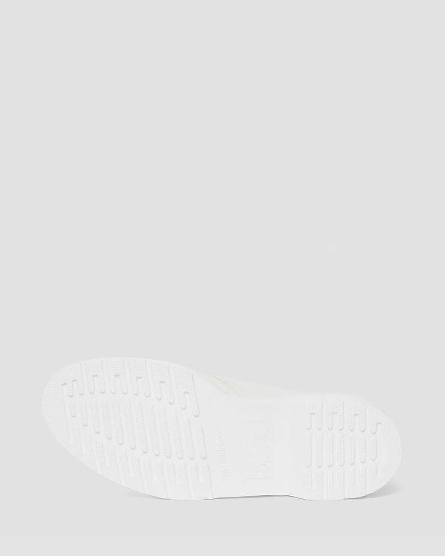 vita dr martens 1461 mono smooth oxfordskor för dam