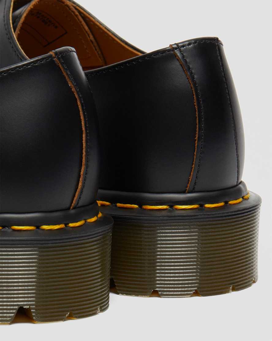 svarta dr martens 1461 bex toe cap vintage oxfordskor för dam
