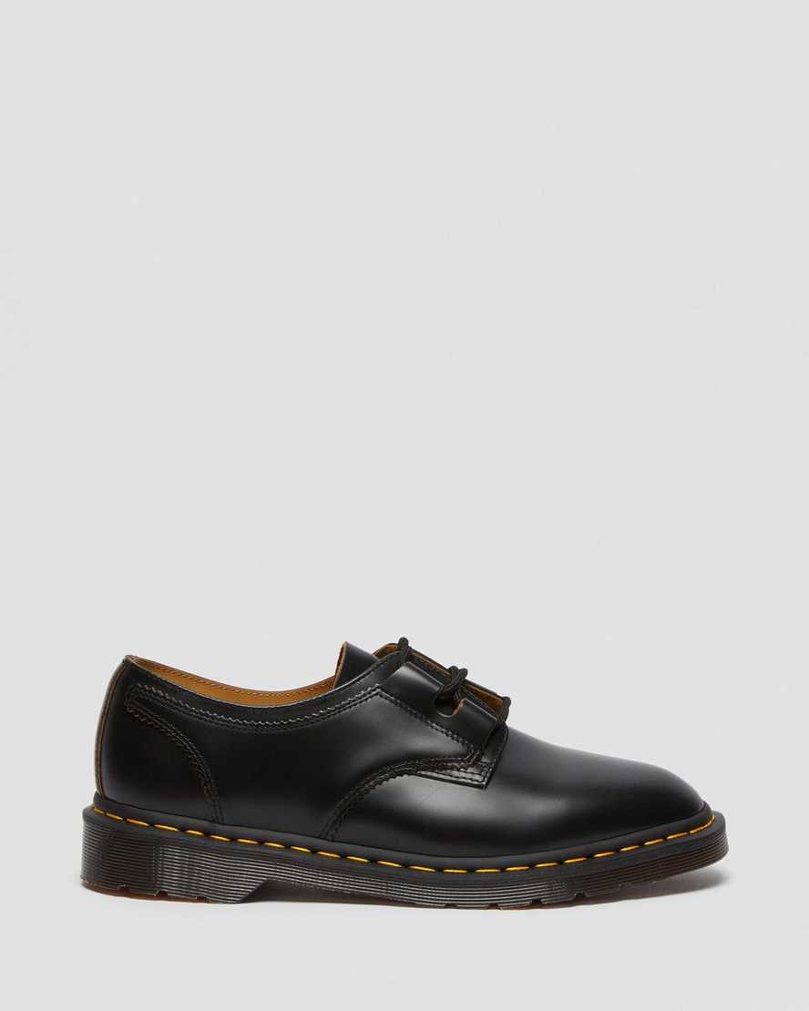 svarta dr martens 1461 ghillie oxfordskor för kvinnor