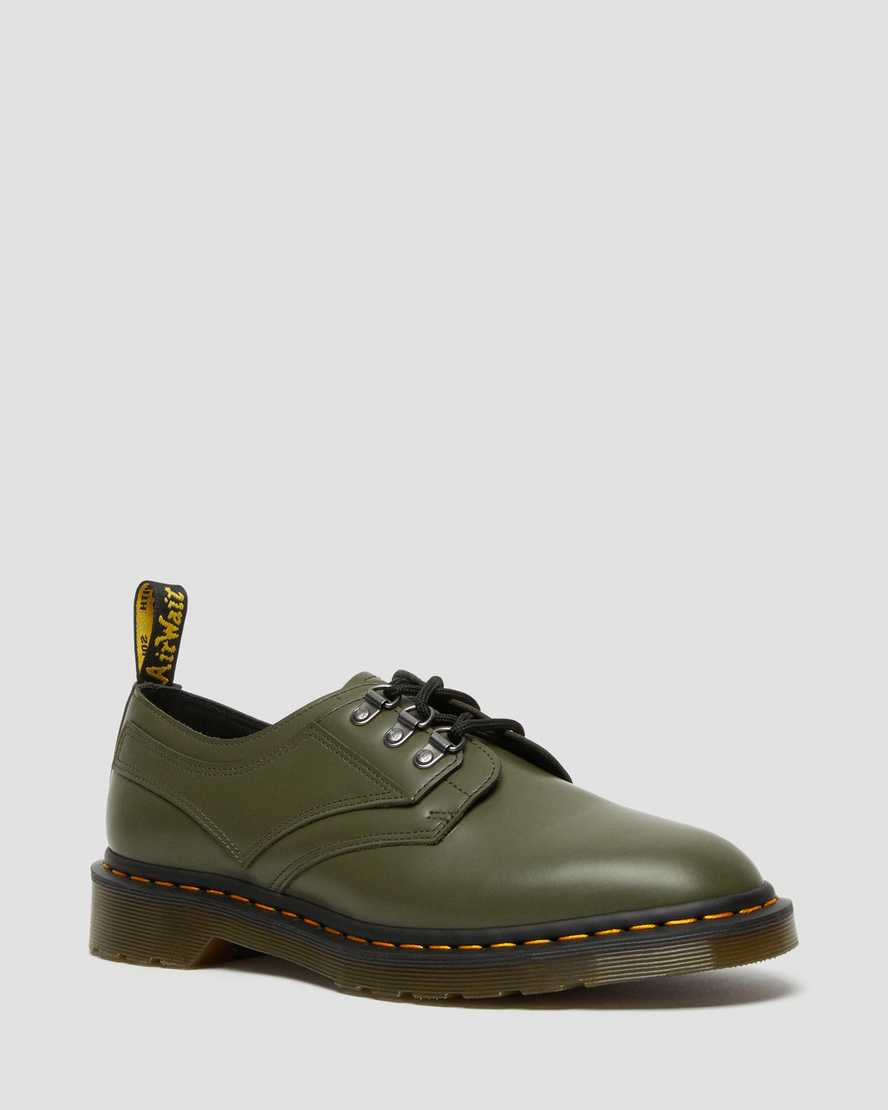 dr martens 1461 verso smooth oxfordskor för kvinnor i grönt