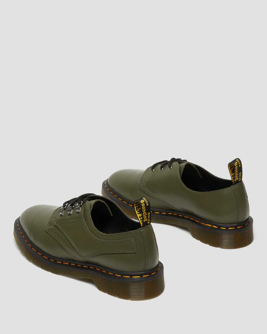 dr martens 1461 verso smooth oxfordskor för kvinnor i grönt