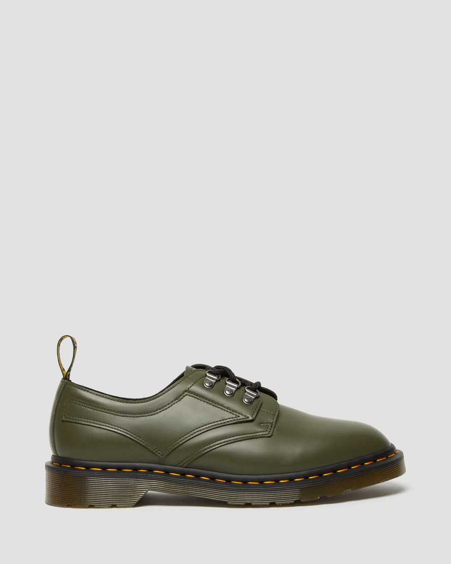 dr martens 1461 verso smooth oxfordskor för kvinnor i grönt