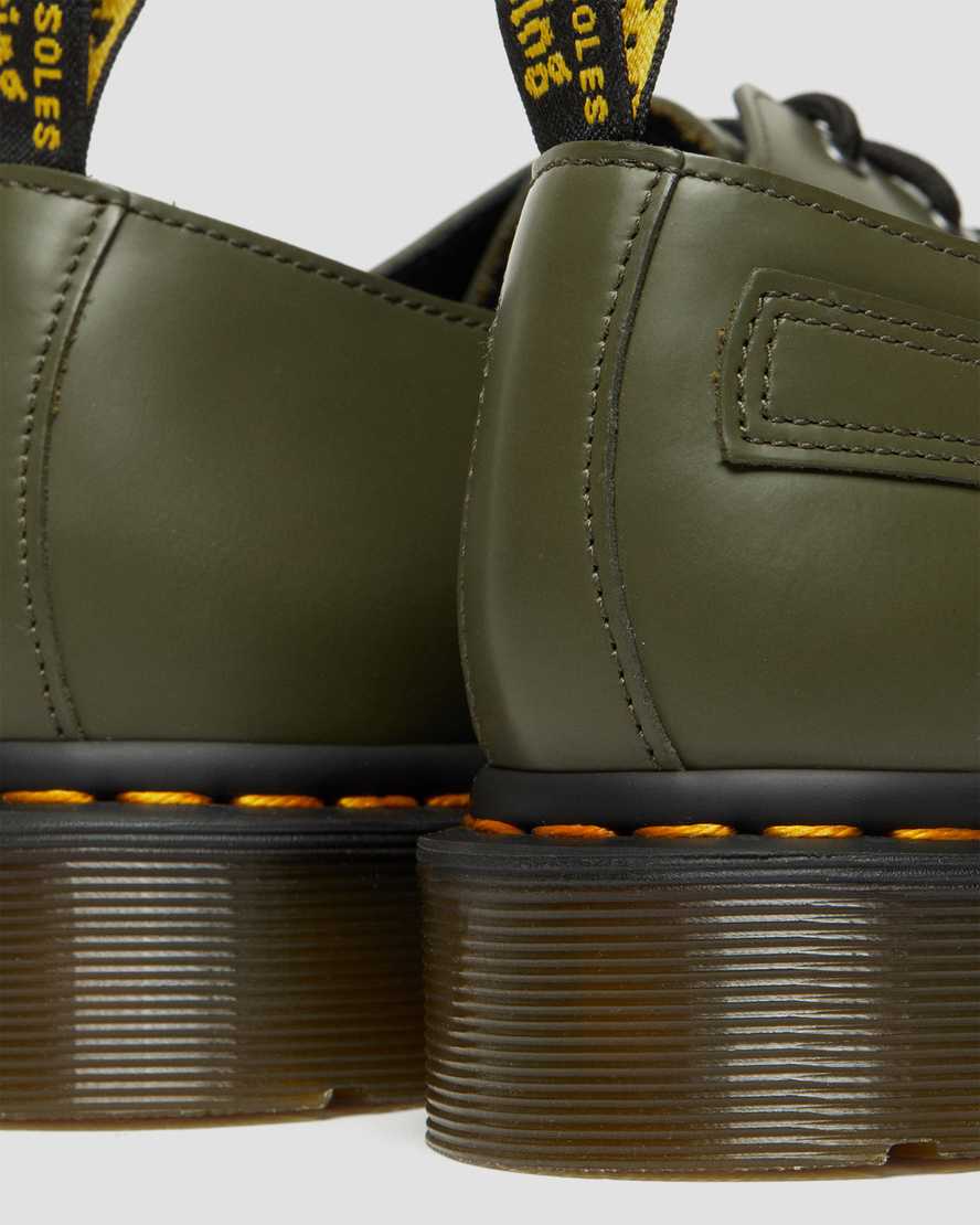 dr martens 1461 verso smooth oxfordskor för kvinnor i grönt
