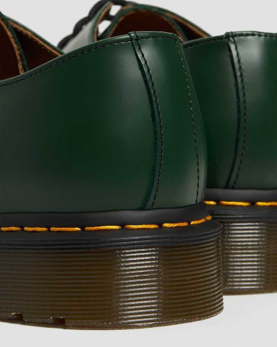 gröna dr martens 1461 smooth oxfordskor för kvinnor