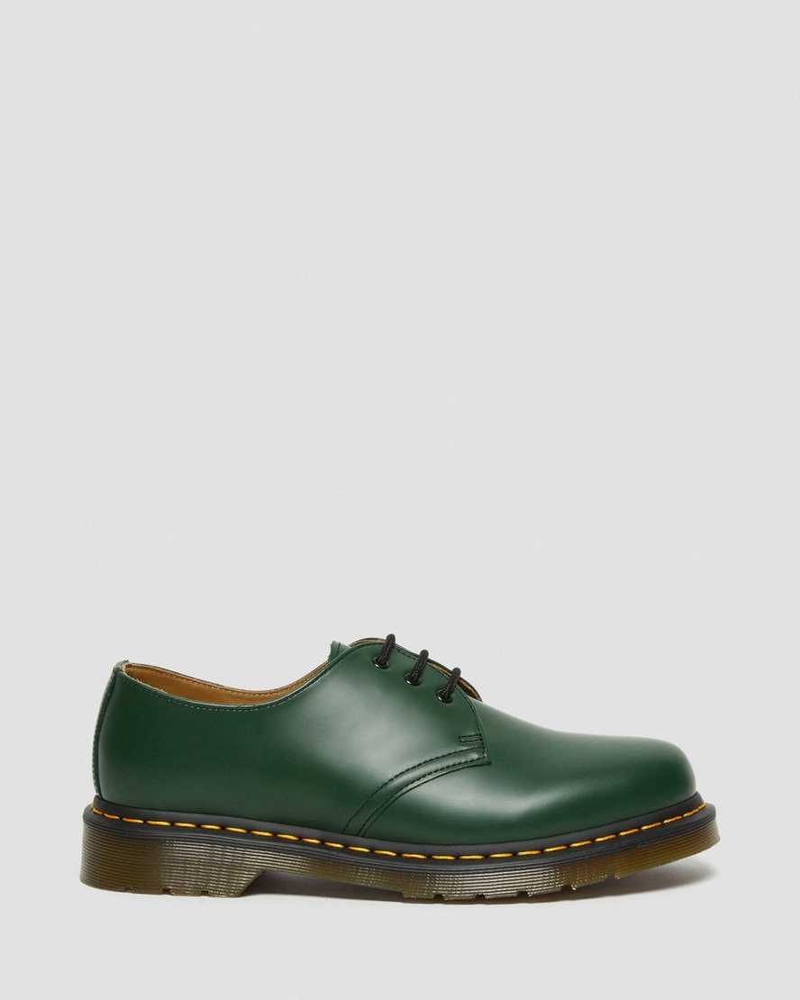 gröna dr martens 1461 smooth oxfordskor för kvinnor