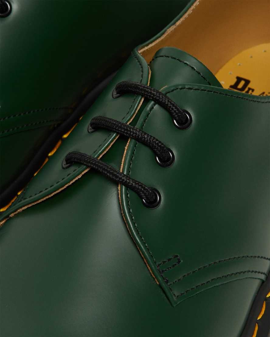 gröna dr martens 1461 smooth oxfordskor för kvinnor