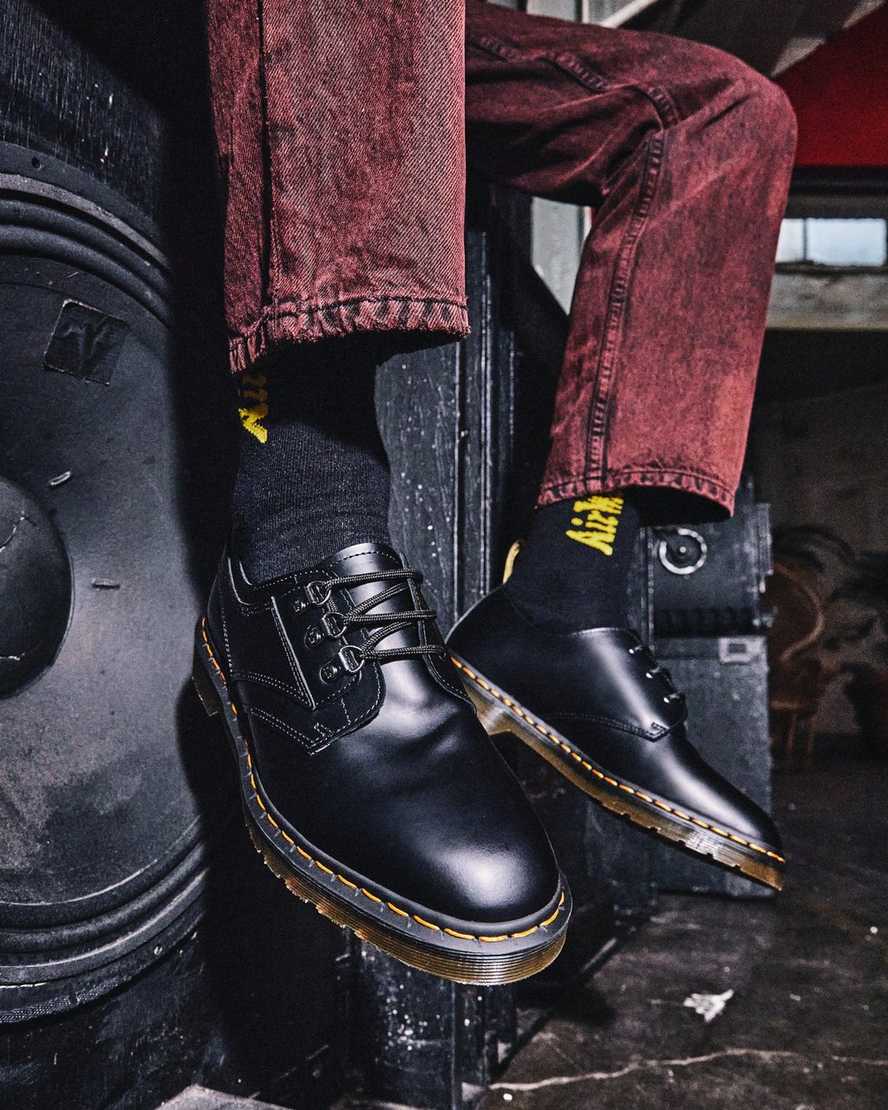 dr martens 1461 verso smooth oxfordskor för kvinnor svarta