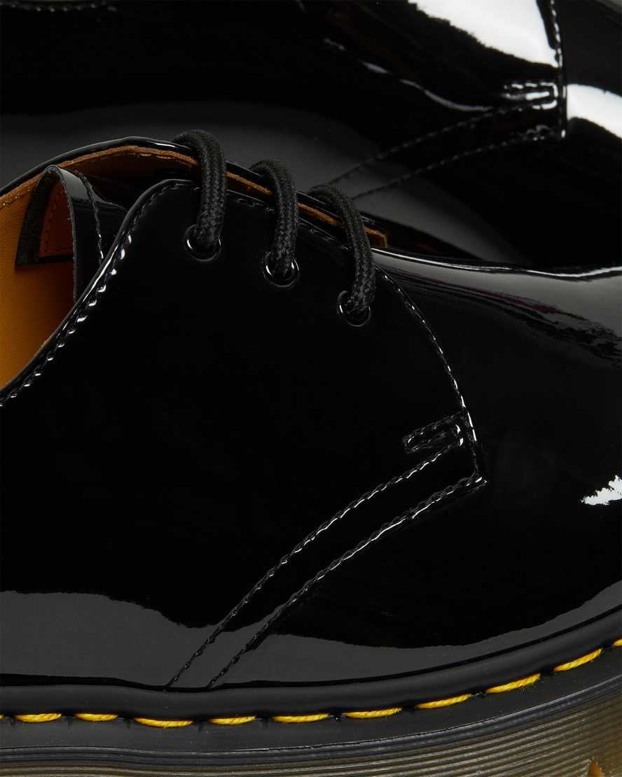 svarta dr martens 1461 bex patent oxfordskor för dam
