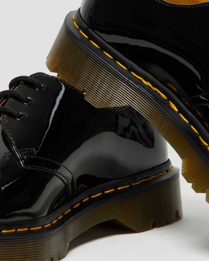 svarta dr martens 1461 bex patent oxfordskor för dam