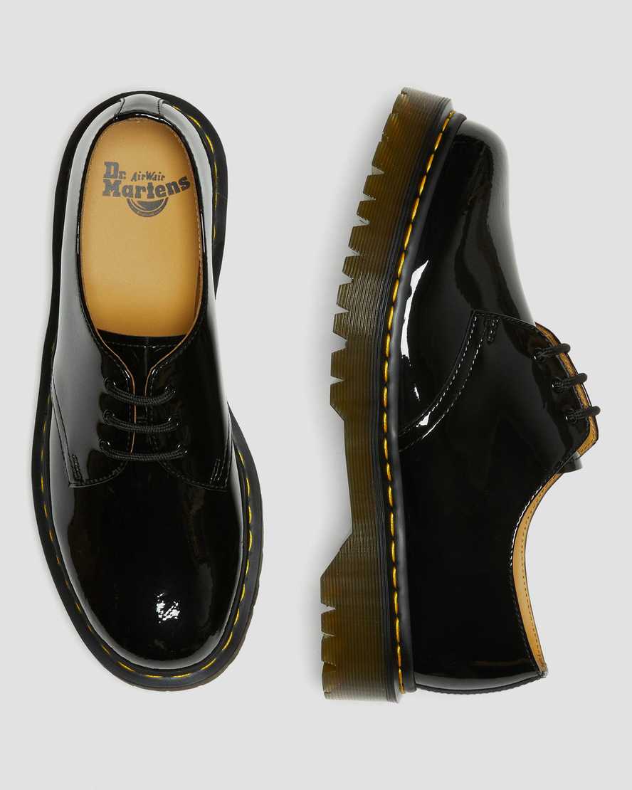 svarta dr martens 1461 bex patent oxfordskor för dam