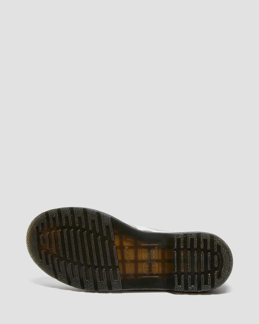 dr martens 1461 polka dot smooth oxfordskor för kvinnor i vitt och svart