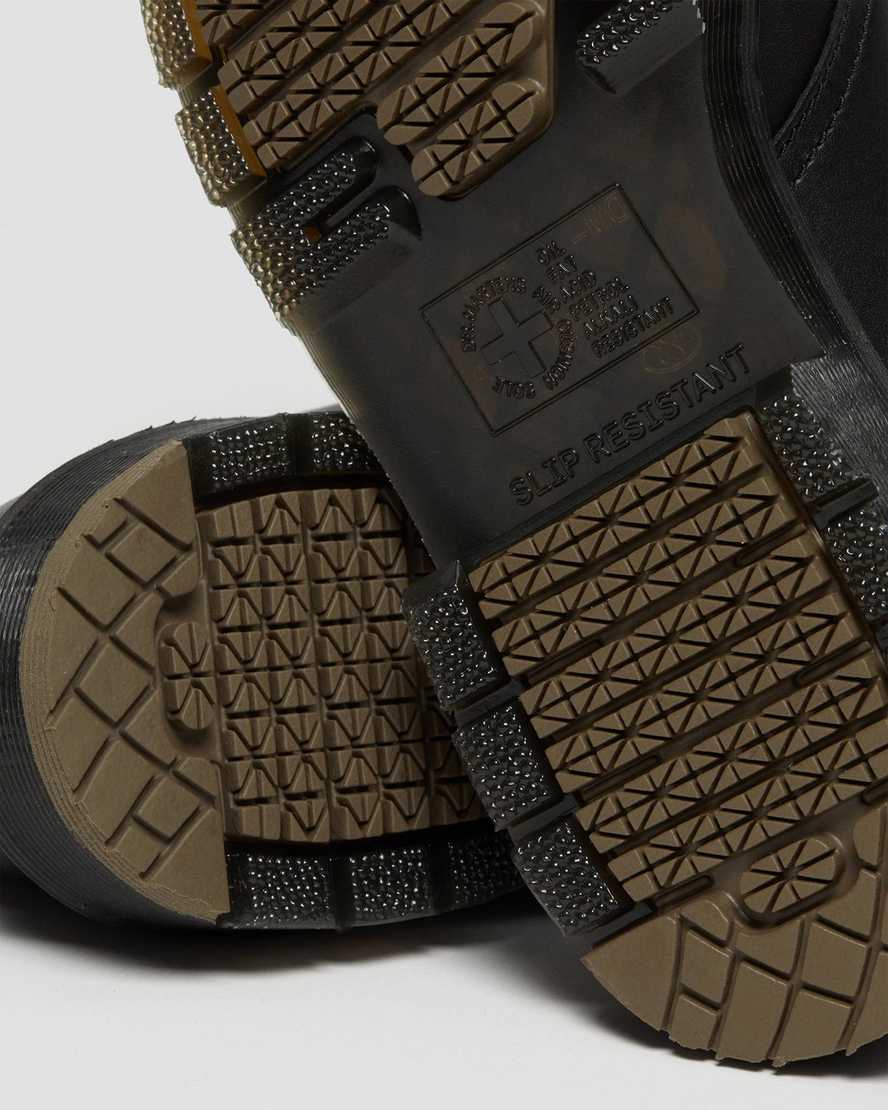 svarta dr martens 1461 mono halkfria oxfordskor för dam