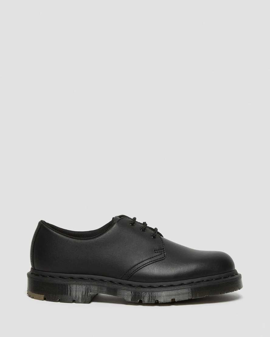 svarta dr martens 1461 mono halkfria oxfordskor för dam
