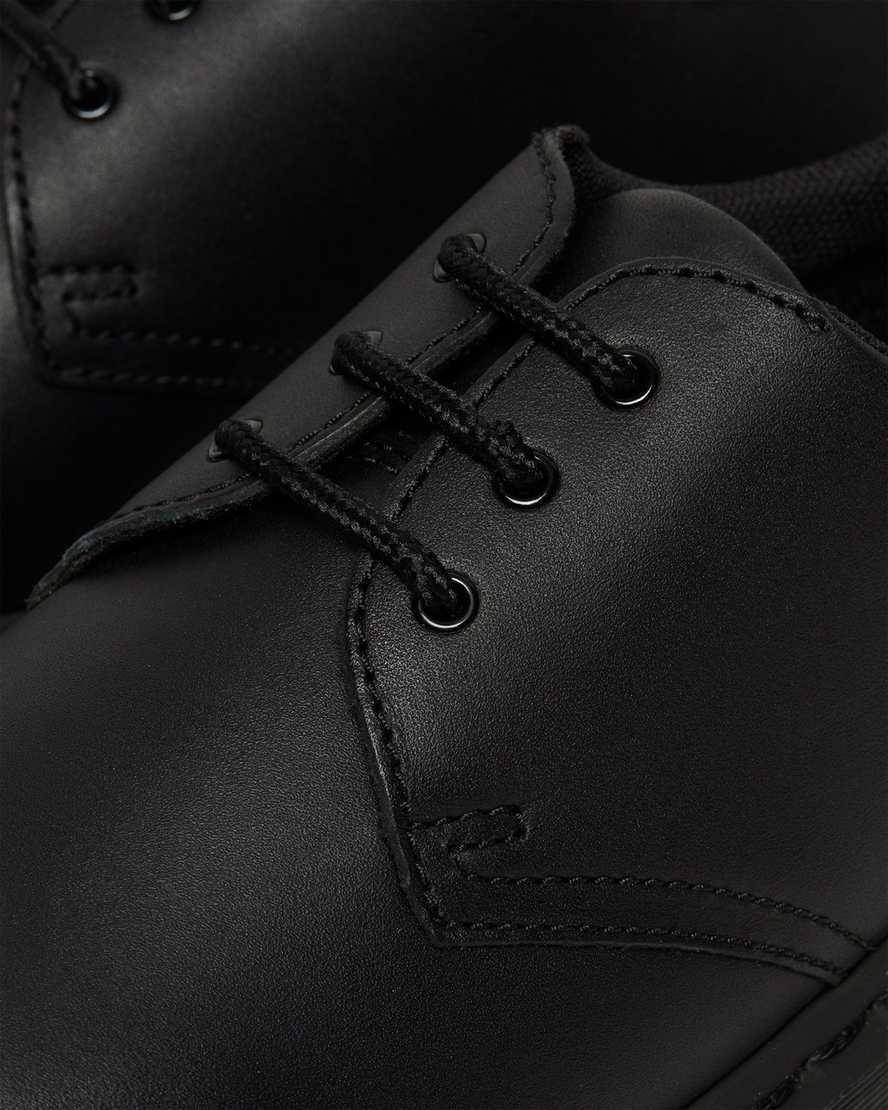 svarta dr martens 1461 mono halkfria oxfordskor för dam