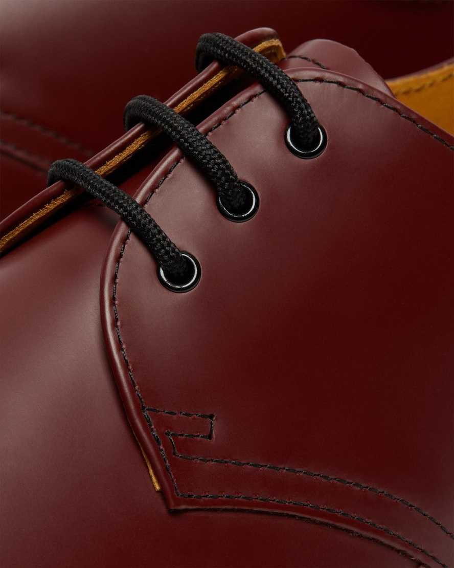 röda dr martens 1461 smooth oxfordskor för kvinnor