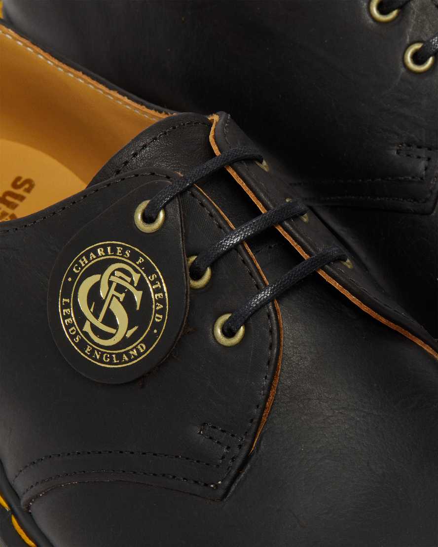 svarta dr martens 1461 classic oil oxfordskor för kvinnor