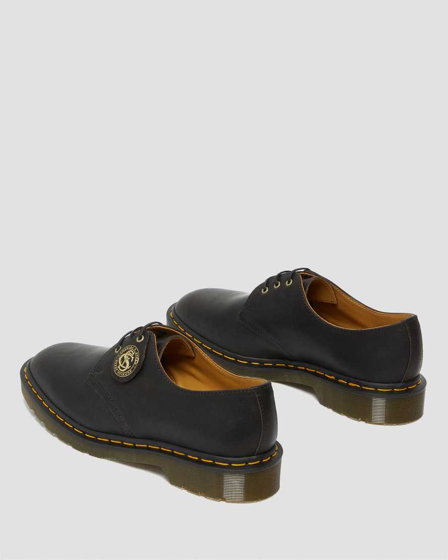 svarta dr martens 1461 classic oil oxfordskor för kvinnor