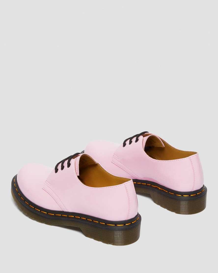 rosa dr martens 1461 lack oxfordskor för kvinnor