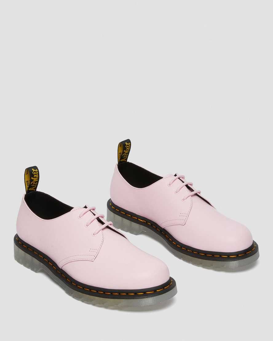 rosa dr martens 1461 iced smooth oxfordskor för kvinnor