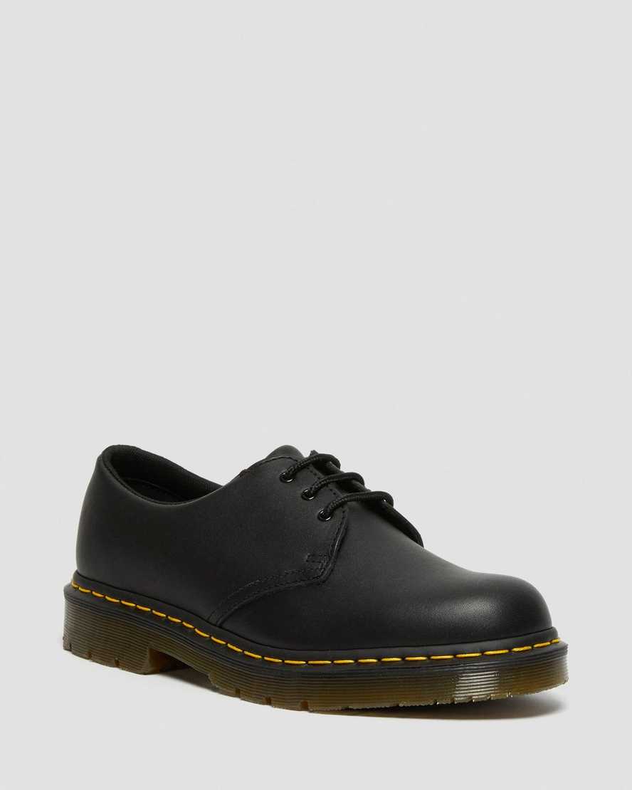 svarta dr martens 1461 halkfria oxfordskor för dam
