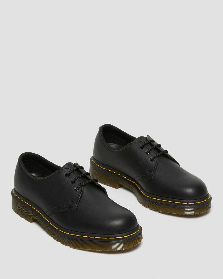 svarta dr martens 1461 halkfria oxfordskor för dam