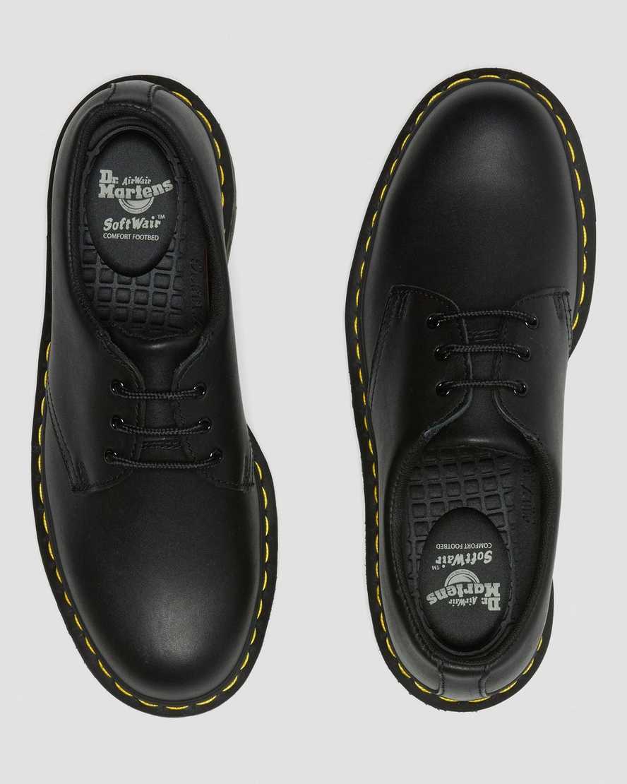 svarta dr martens 1461 halkfria oxfordskor för dam