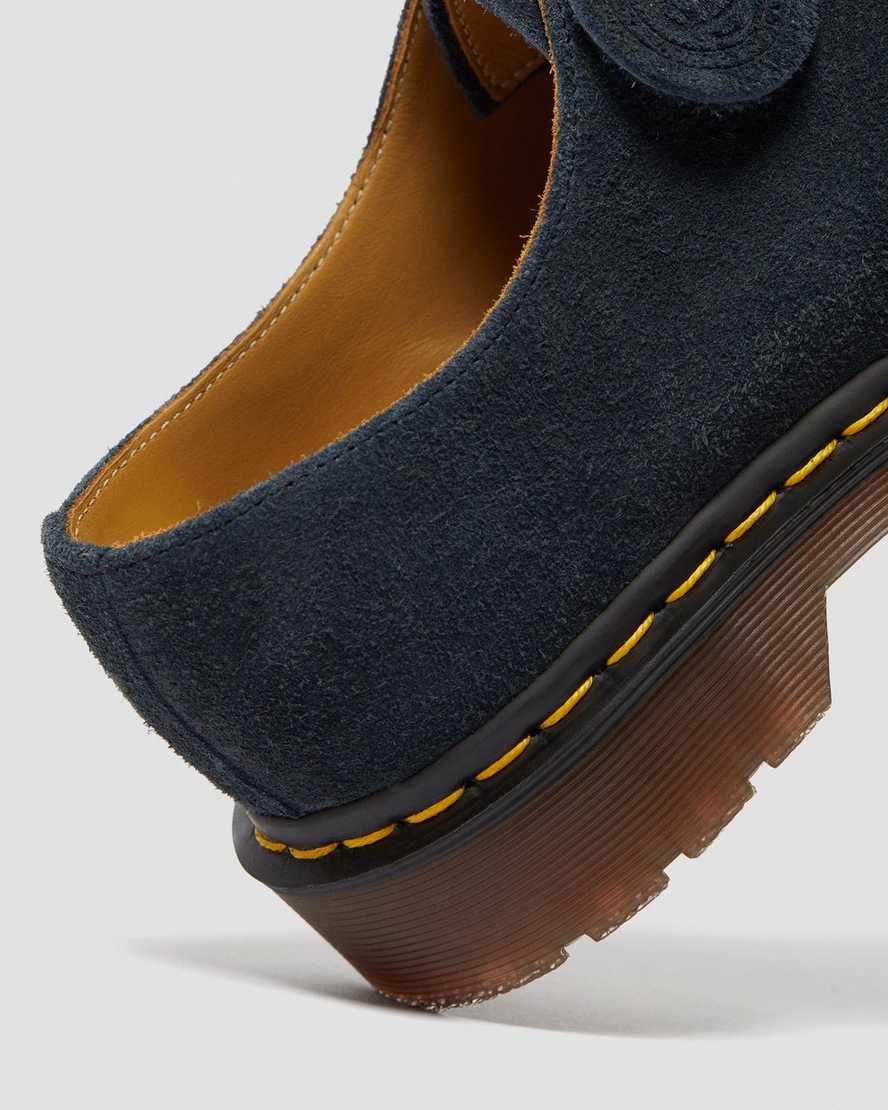 marinblå dr martens 1461 made in england oxfordskor för dam