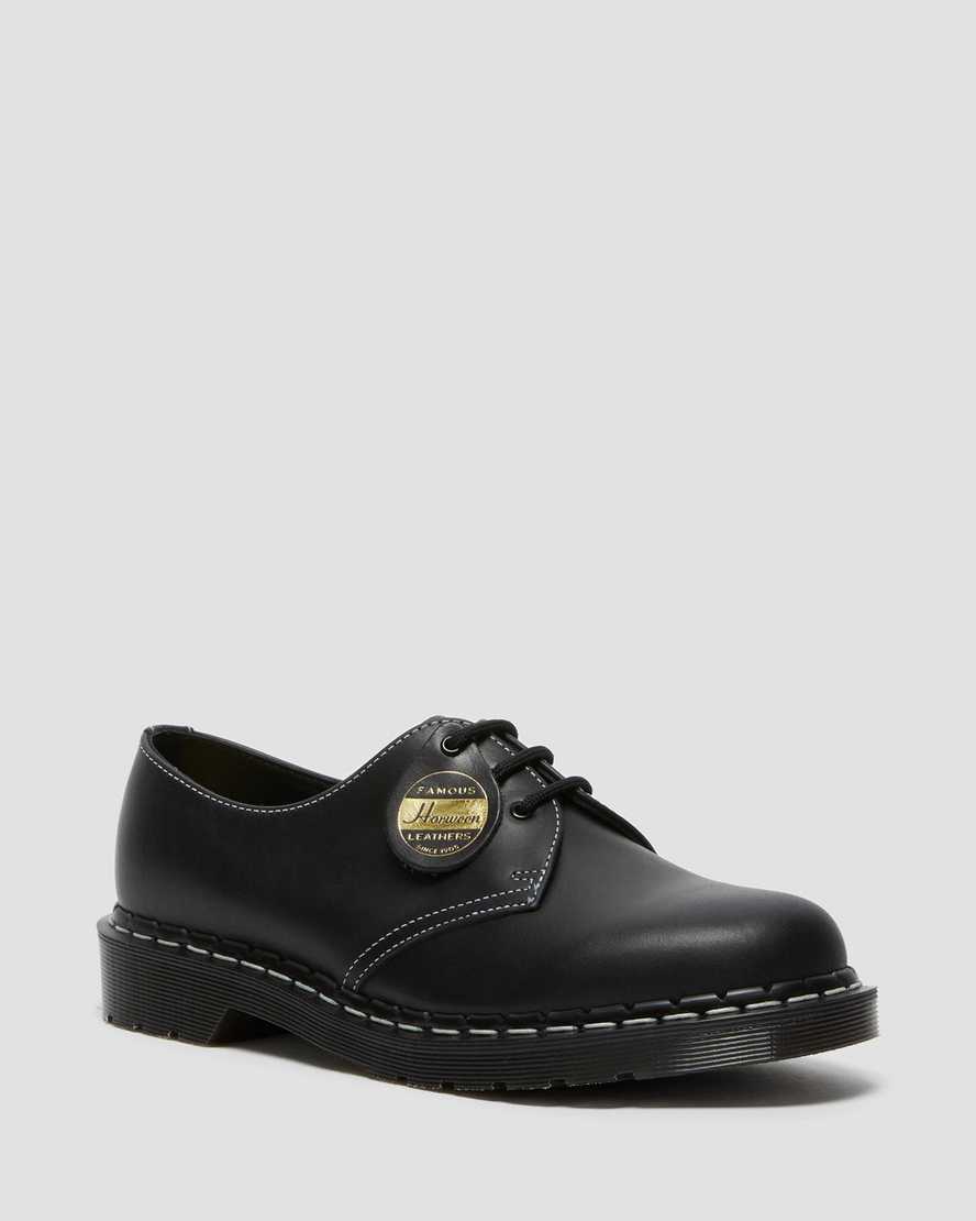 svarta dr martens 1461 cavalier oxfordskor för kvinnor