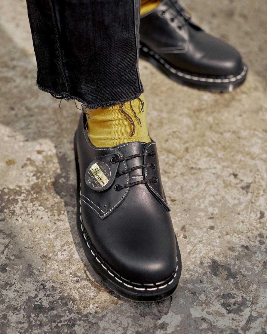 svarta dr martens 1461 cavalier oxfordskor för kvinnor