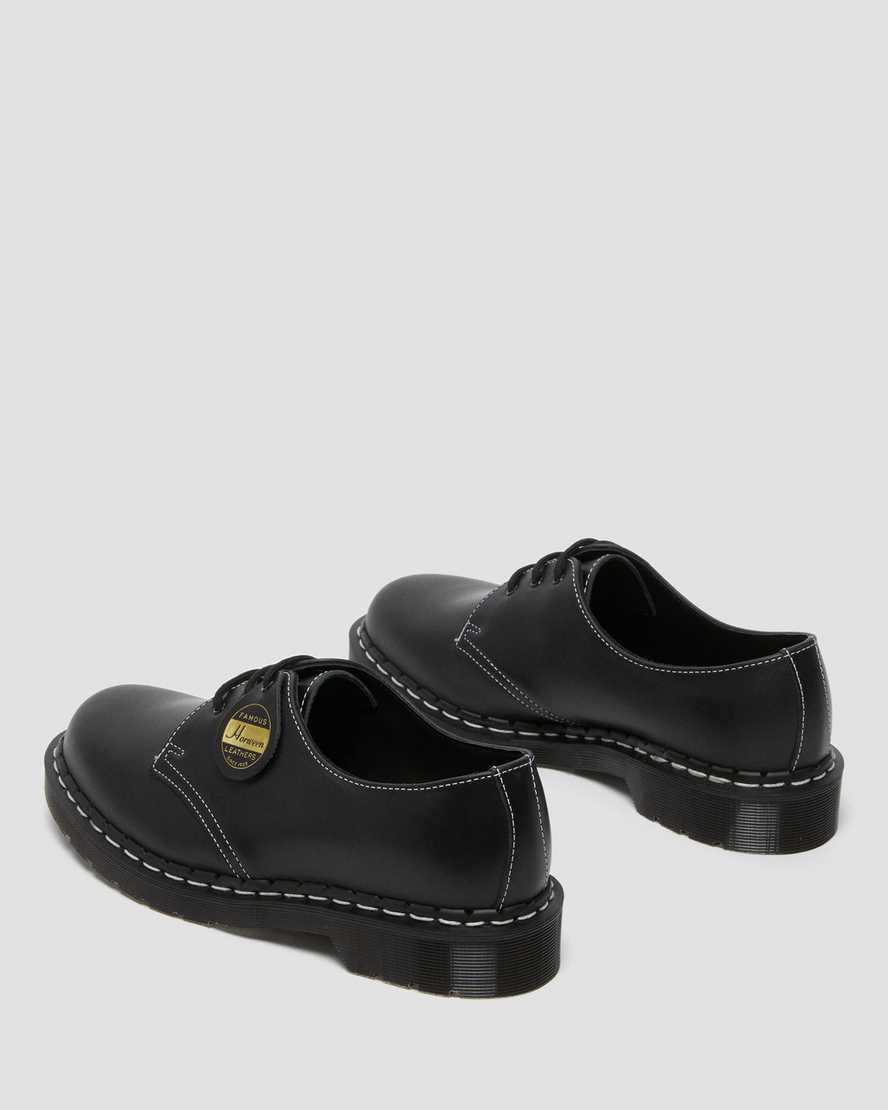 svarta dr martens 1461 cavalier oxfordskor för kvinnor