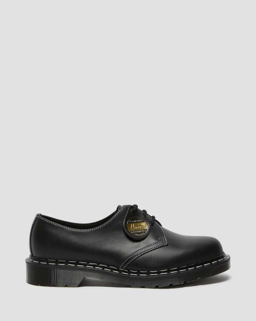 svarta dr martens 1461 cavalier oxfordskor för kvinnor