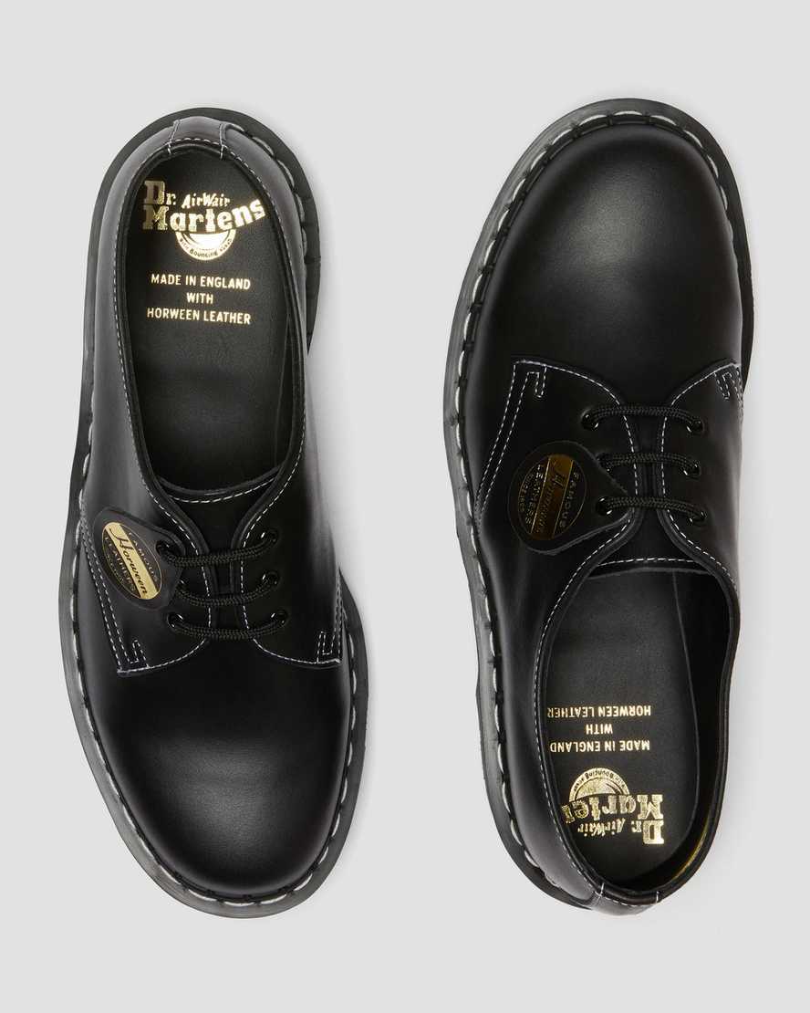 svarta dr martens 1461 cavalier oxfordskor för kvinnor
