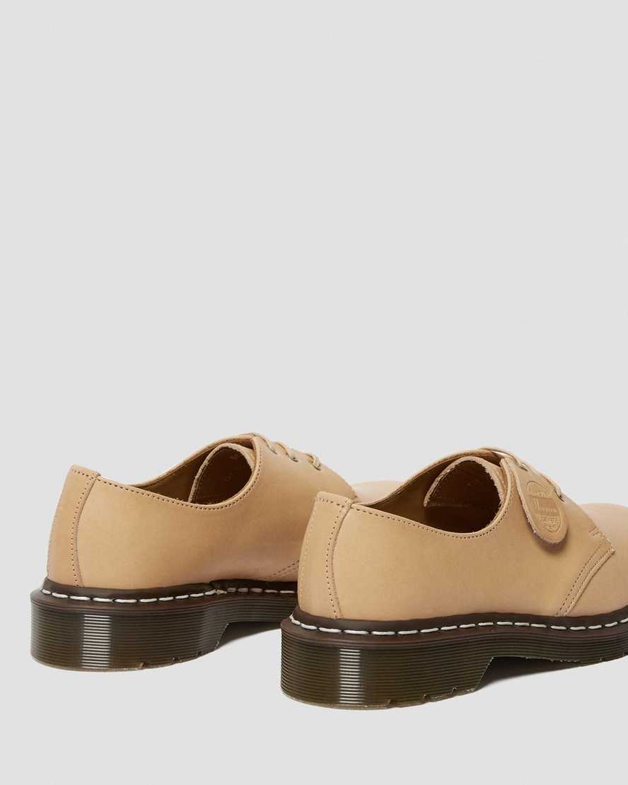 dr martens 1461 veg tan oxfordskor för kvinnor i beige