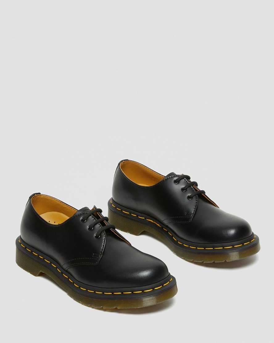 svarta dr martens 1461 smooth oxfordskor för dam