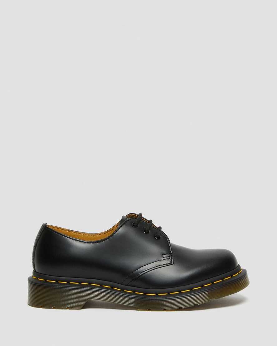 svarta dr martens 1461 smooth oxfordskor för dam