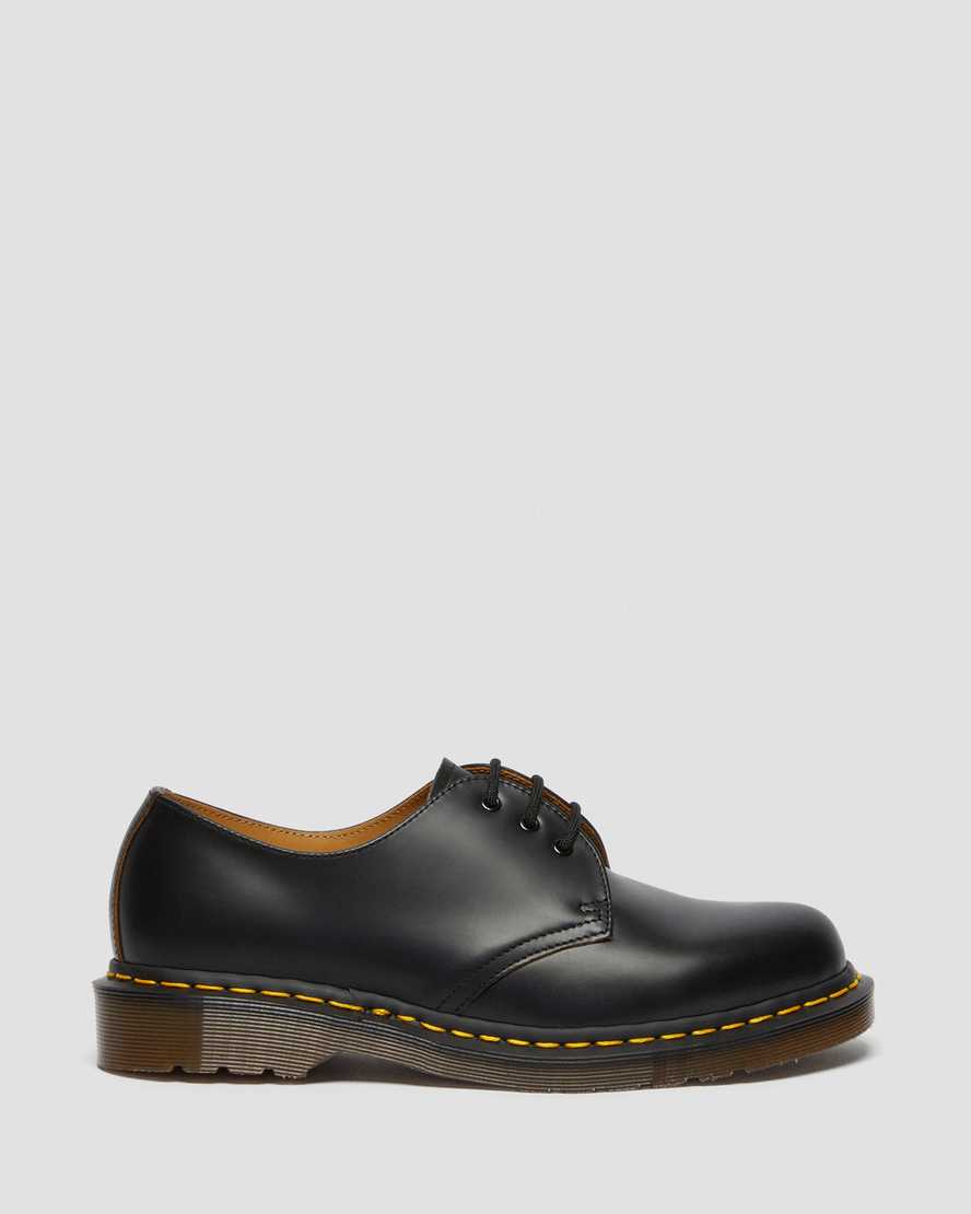 svarta dr martens 1461 vintage made in england oxfordskor för kvinnor