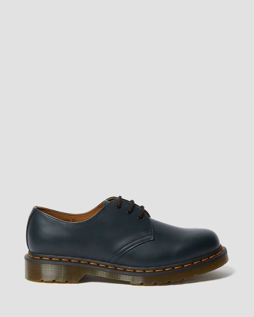 dr martens 1461 smooth oxfordskor för kvinnor i marinblått