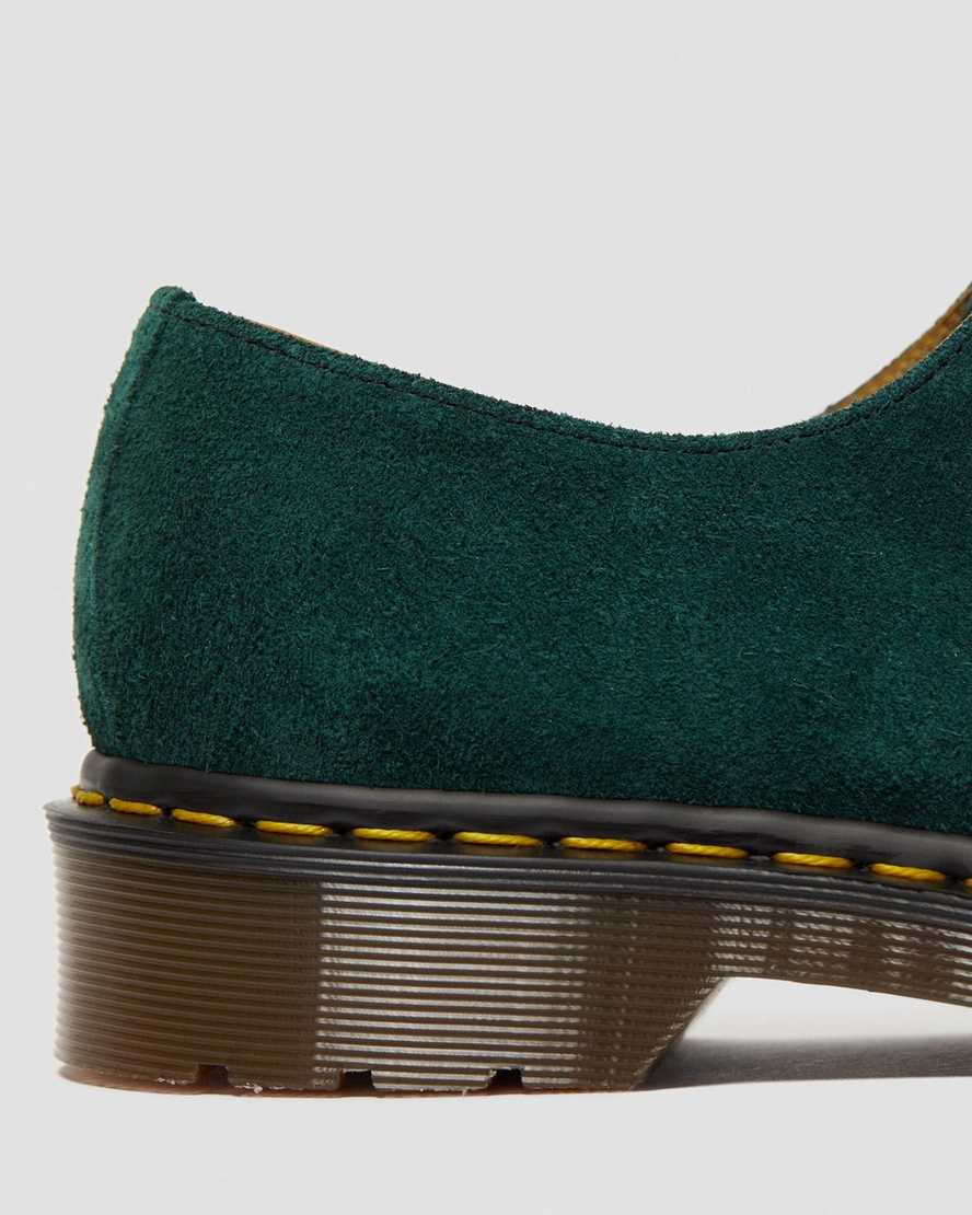 gröna dr martens 1461 made in england oxfordskor för kvinnor