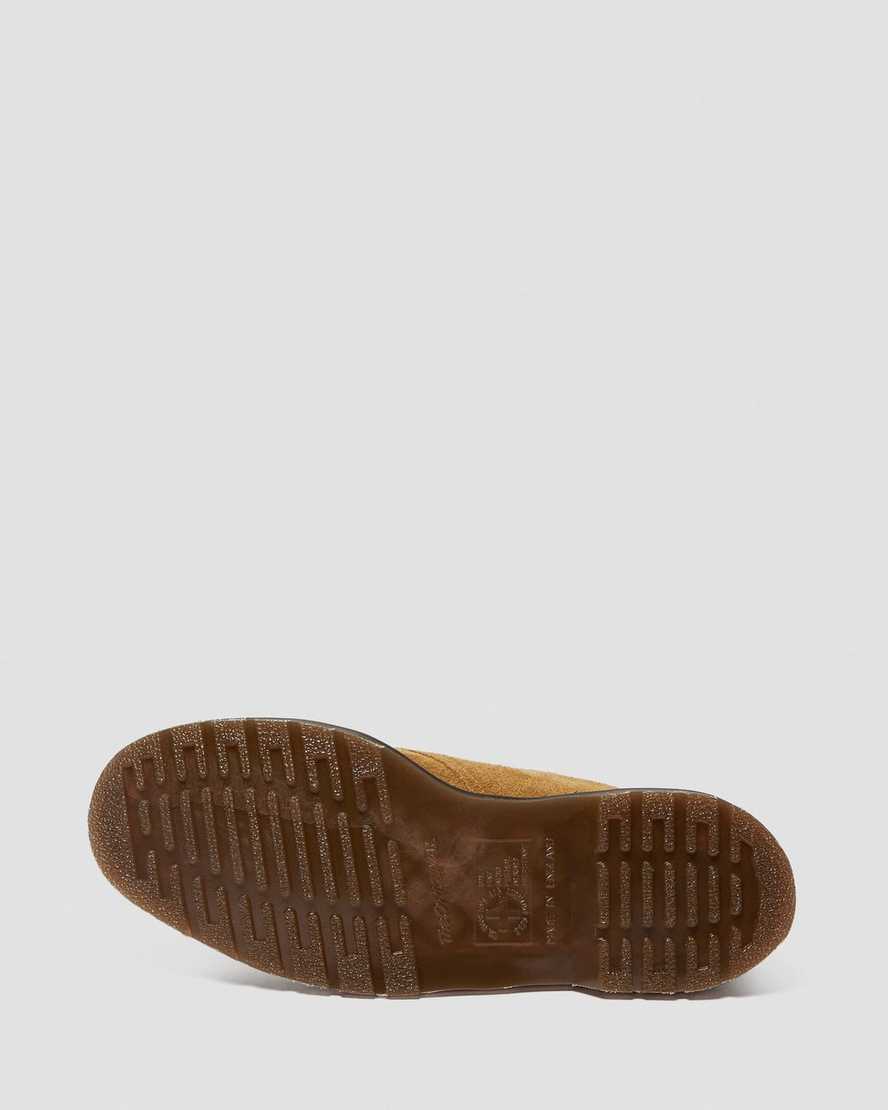 bruna dr martens 1461 made in england oxfordskor för kvinnor