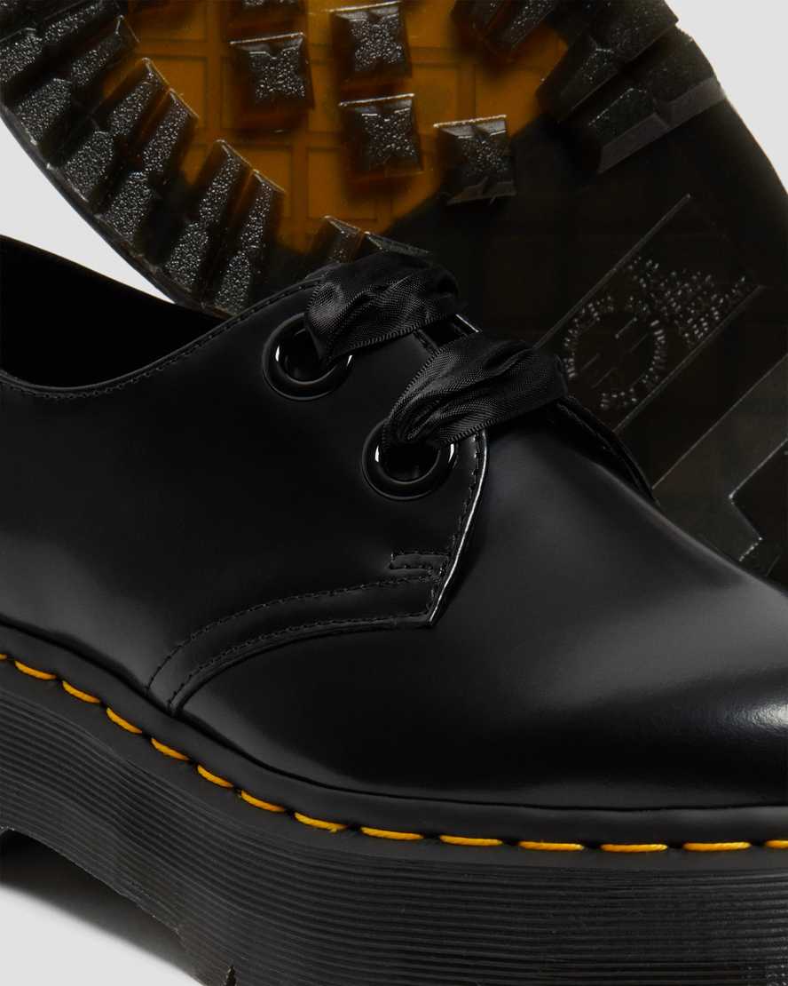 svarta dr martens holly dam platåskor