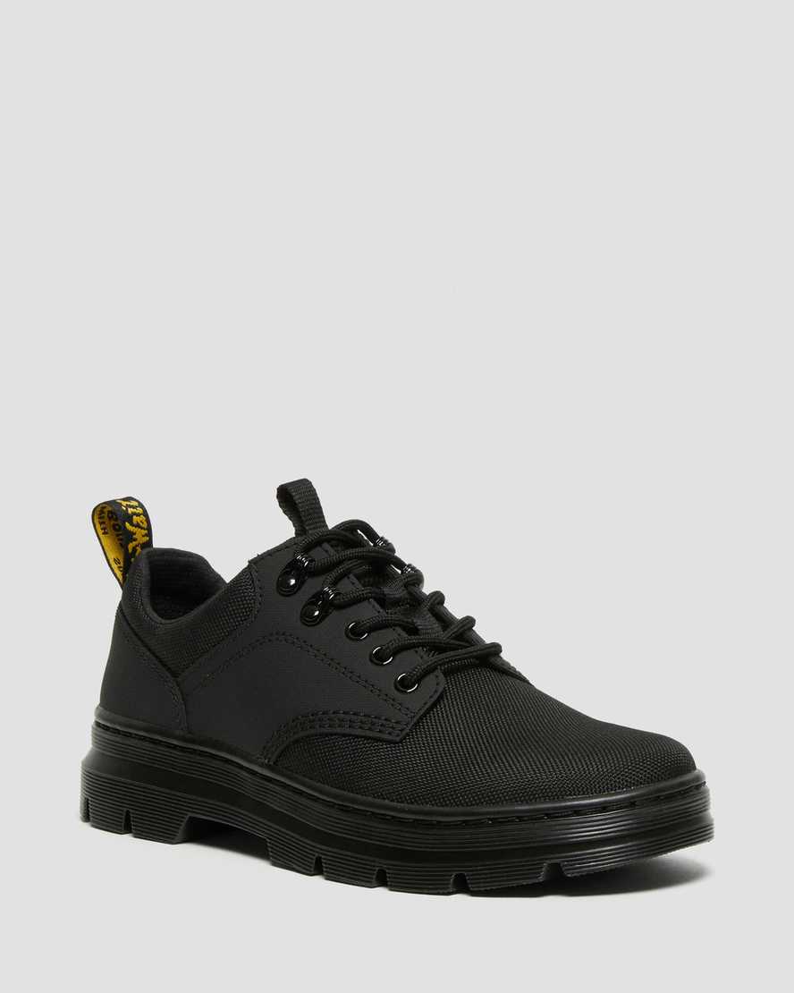 svarta dr martens reeder mono utility-skor för kvinnor