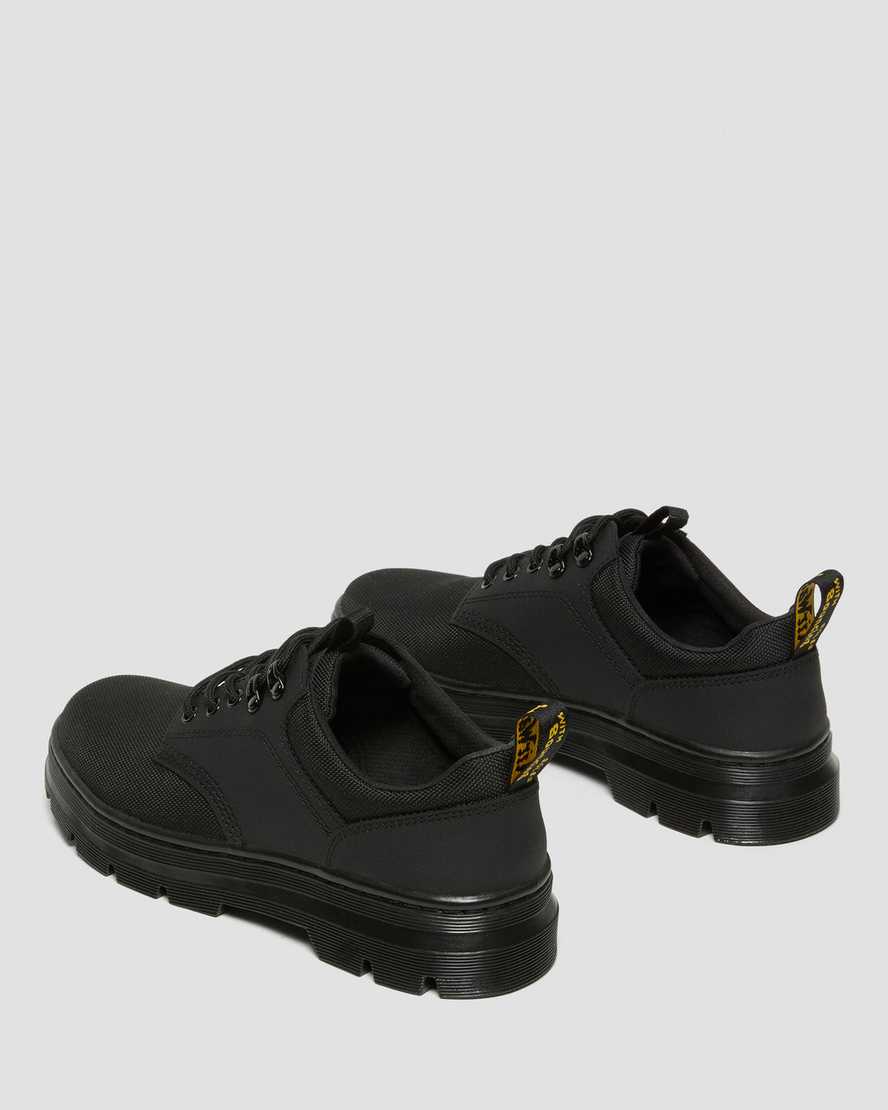 svarta dr martens reeder mono utility-skor för kvinnor