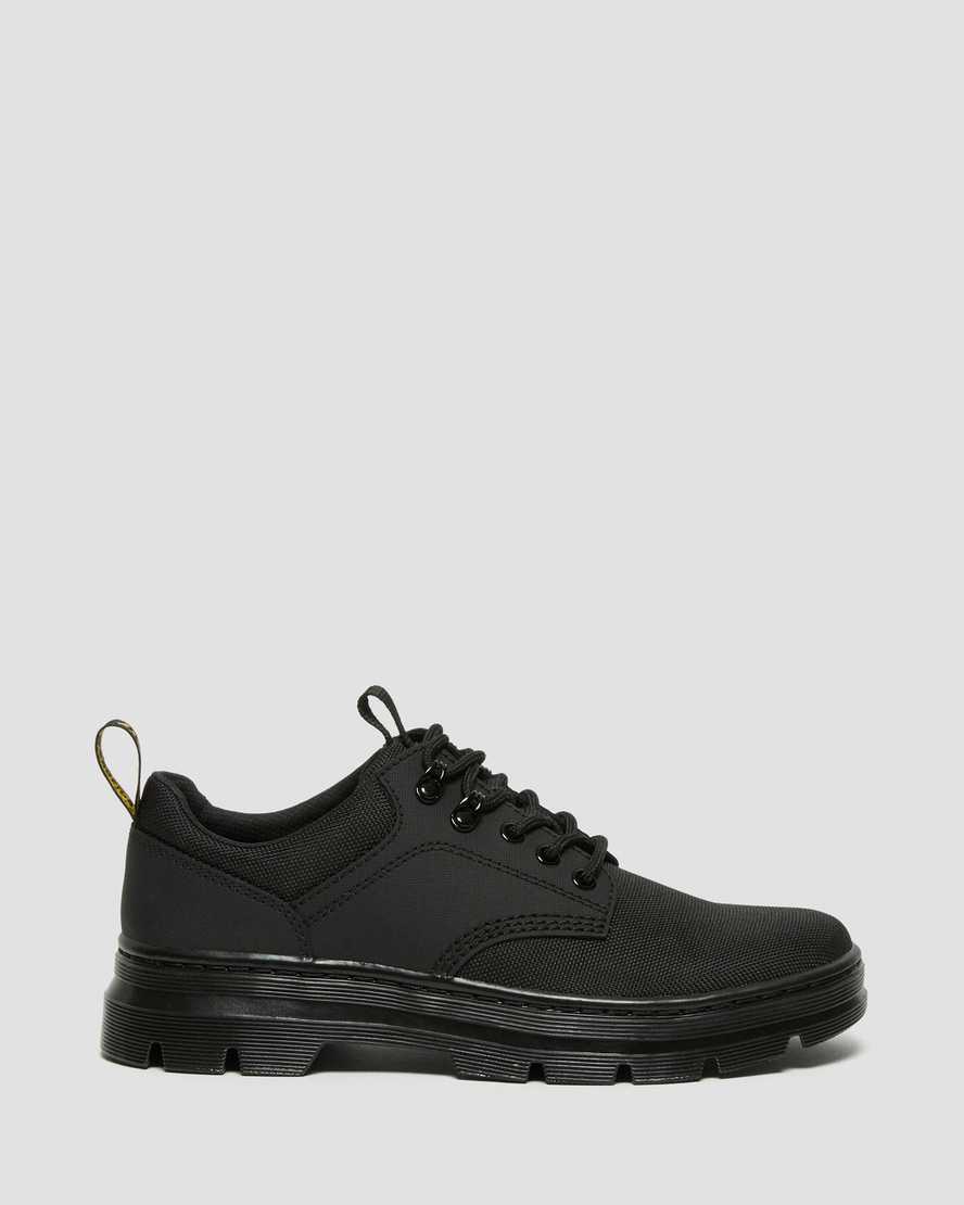 svarta dr martens reeder mono utility-skor för kvinnor