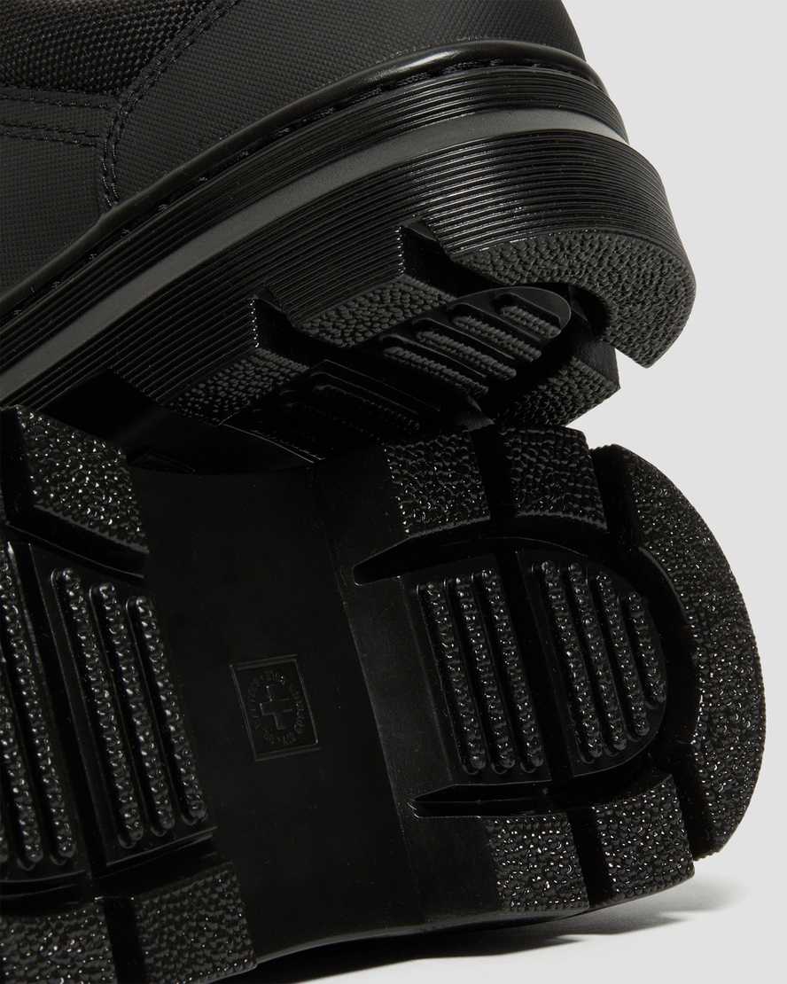 svarta dr martens reeder mono utility-skor för kvinnor