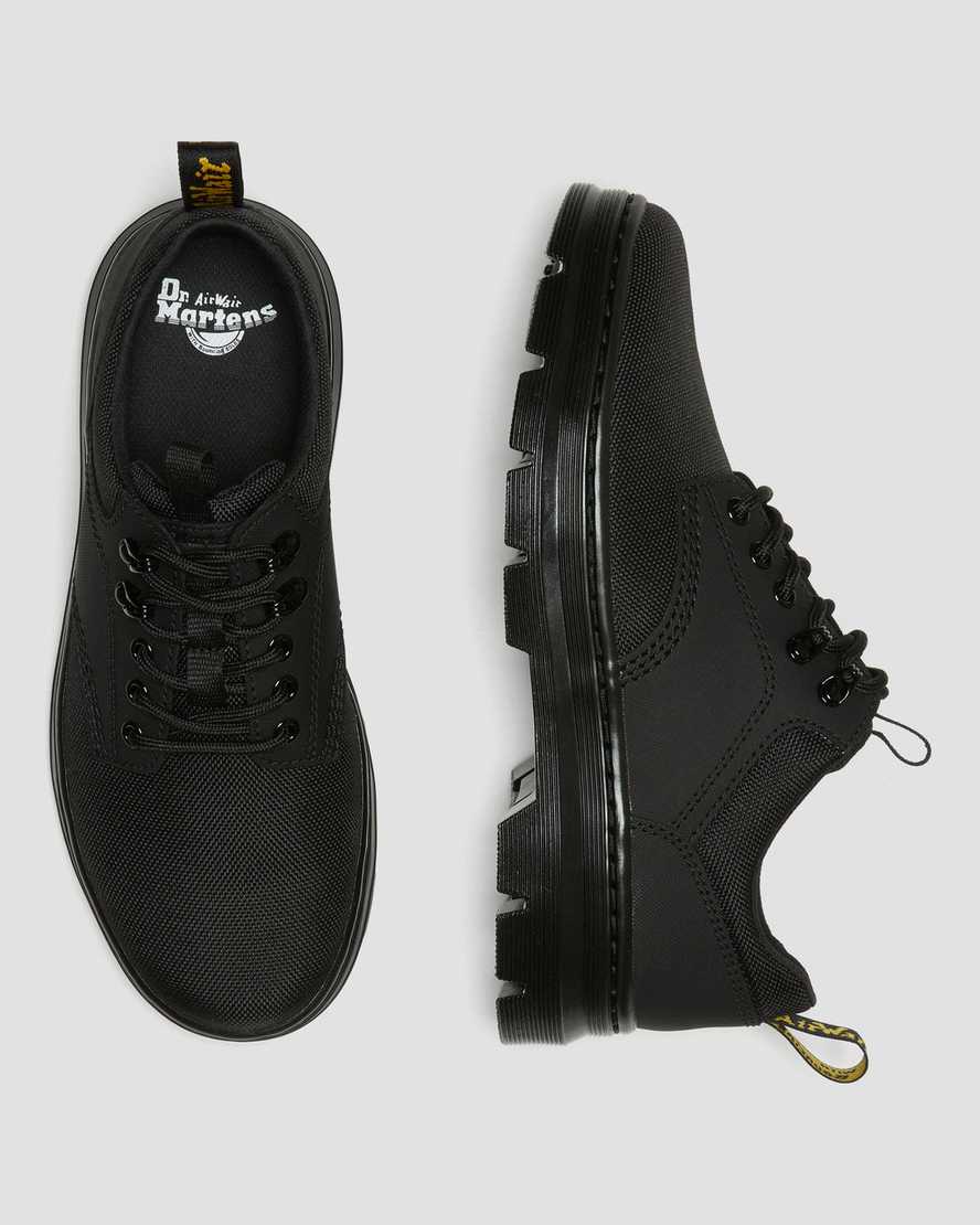 svarta dr martens reeder mono utility-skor för kvinnor