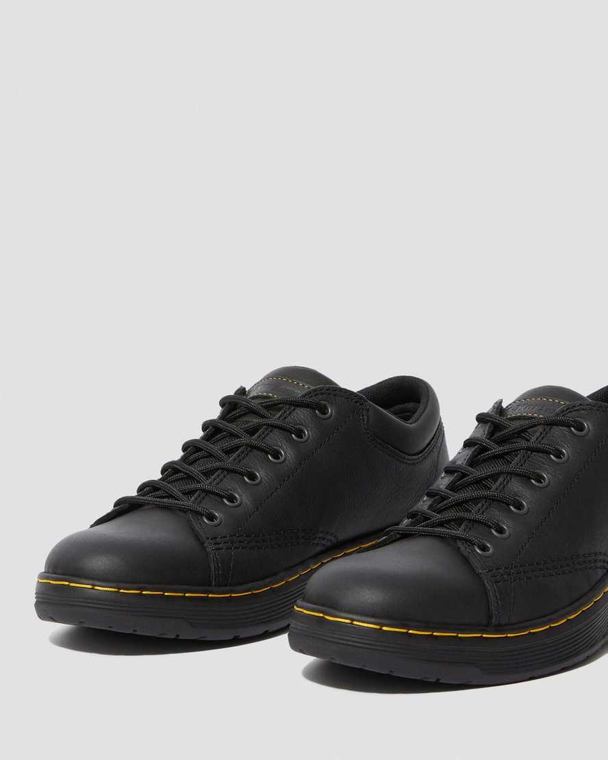 svarta dr martens maltby halksäkra arbetsskor för dam